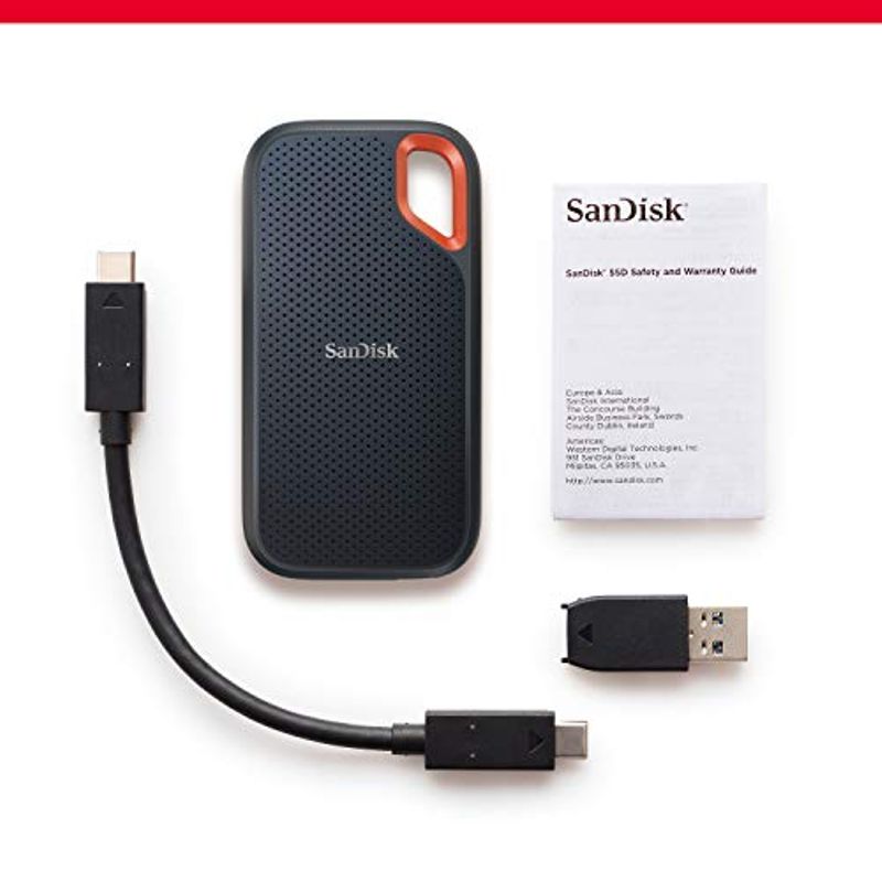 SanDisk Extreme Portable 500GB USB 3.2 Gen 2 Type-C External SSD V2