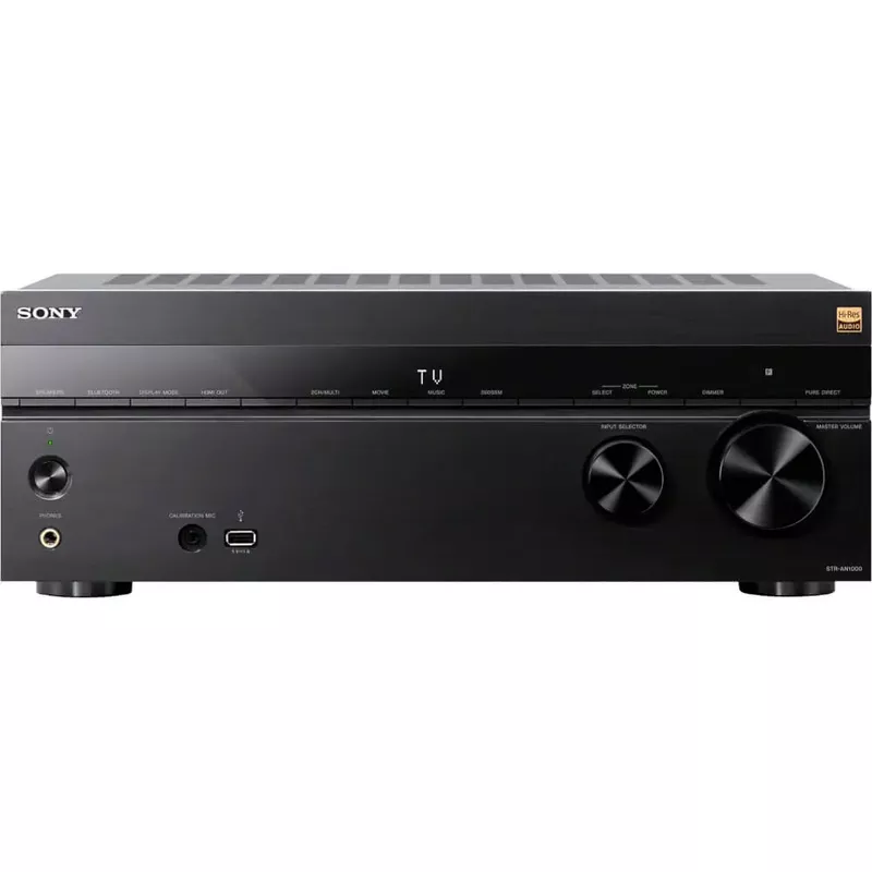 Sony - STR-AN1000 7.2 Channel Dolby Atmos & Dolby Vision 8K HDR Network A/V Receiver - Black