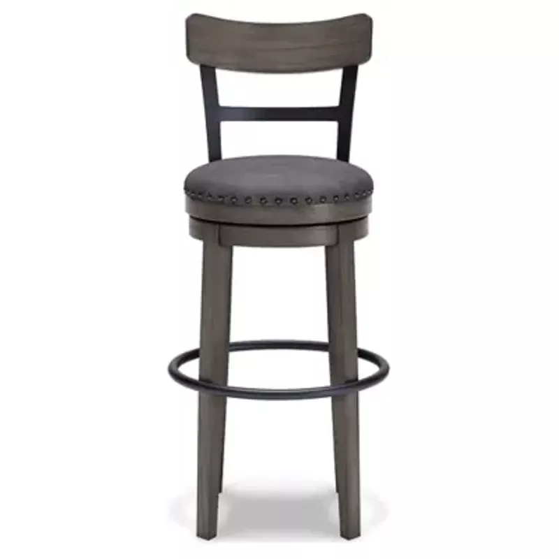 Gray Caitbrook Tall Upholstered Swivel Barstool(1/CN)