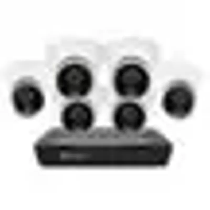 Swann - Pro 4K, 8-Channel, 6-Dome Camera Indoor/Outdoor PoE Wired 4K UHD 2TB HDD NVR Security Surveillance System - White