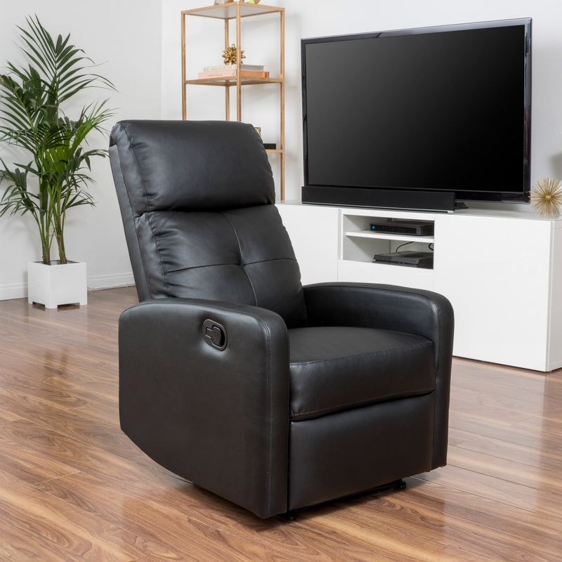 Rent To Own Samedi Pu Leather Recliner Club Chair By Christopher Knight Home White Flexshopper 2061