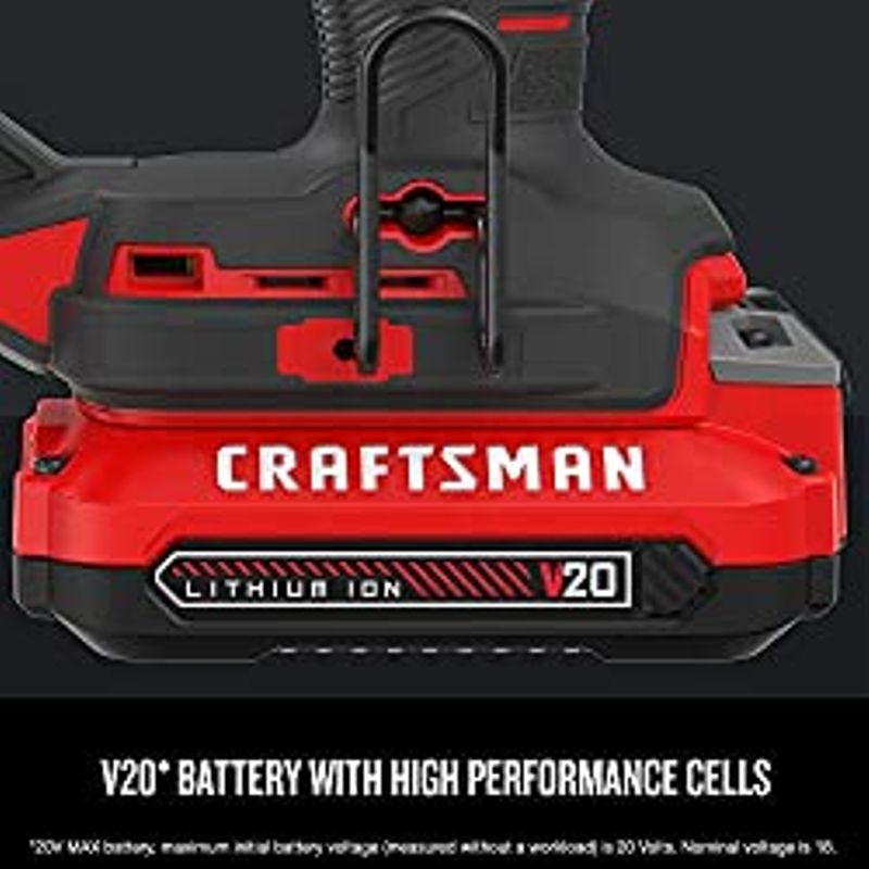 CRAFTSMAN V20 Cordless Brad Nailer Kit, 18GA (CMCN618C1)