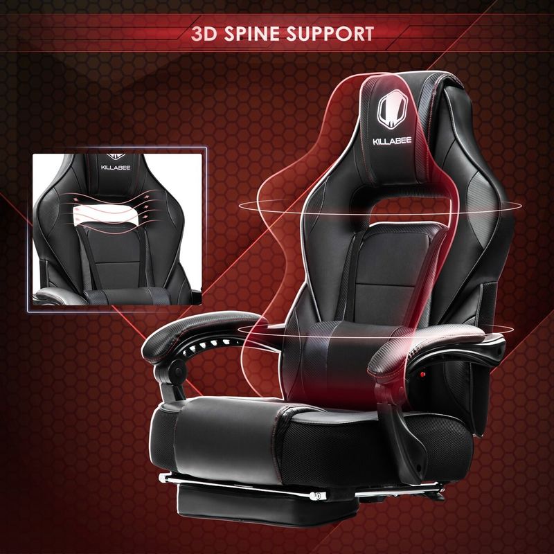 TiramisuBest  Gaming Chair Reclining Racing Computer Office Chair - Black