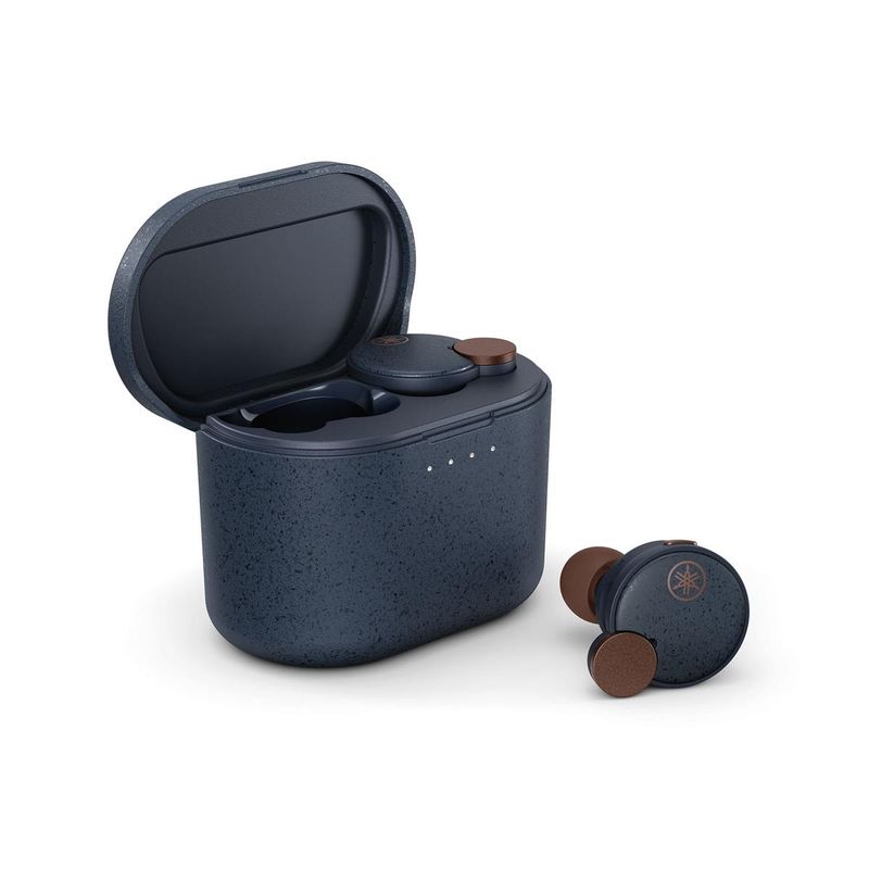 Yamaha TW-E7B True Wireless Active Noise Canceling Earbuds, Dark Blue