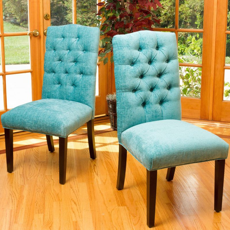 Christopher Knight Home Crown Top Fabric Dining Chair (Set of 2) - Crown Top Ivory Dining Chair