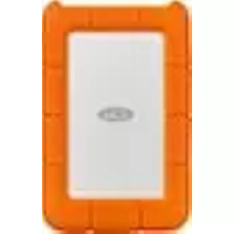 LaCie - Rugged 1TB External USB-C, USB 3.1 Gen 1 Portable Hard Drive - Orange/Silver