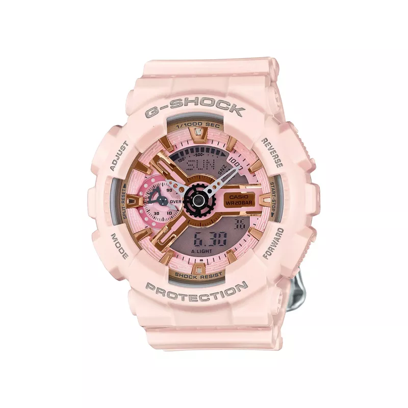 G-Shock - Ladies G-Shock S Series Ana-Digi Baby Pink Resin Watch