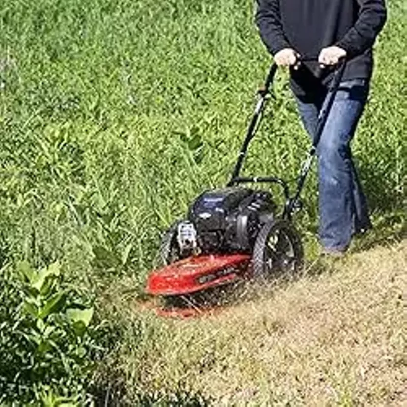 Toro Walk Behind String Mower, 163cc Briggs and Stratton 4-Cycle Engine, 22-Inch Cutting Diameter, Large 14" Wheels, Heavy Duty Replaceable Cutting Lines, 58620