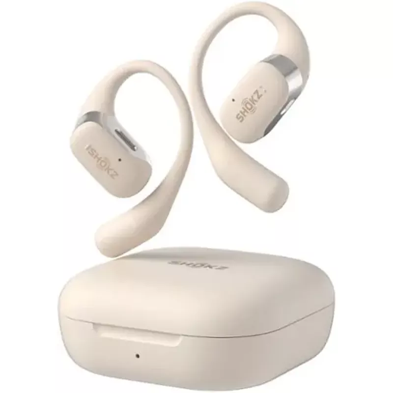 Shokz - OpenFit Open-Ear True Wireless Earbuds - Beige