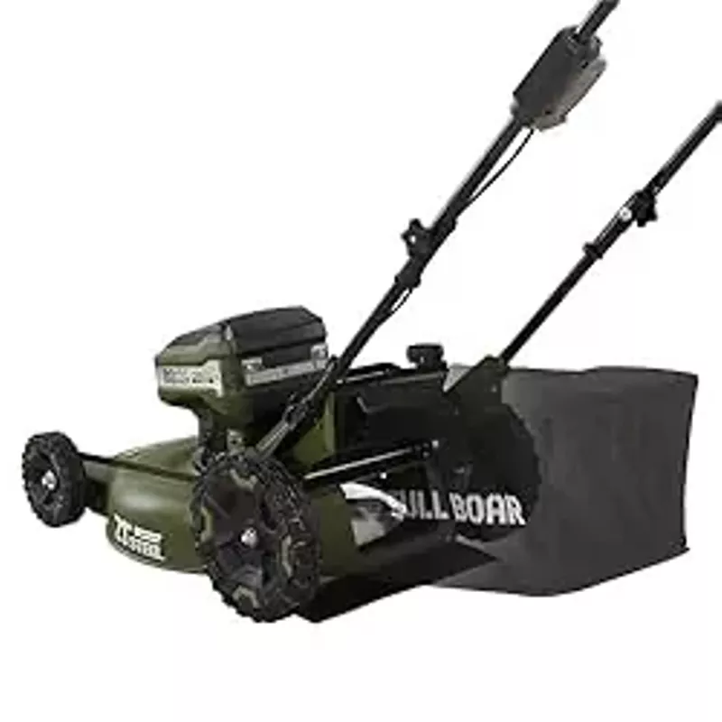 FULL BOAR 80V Brushless 21 in. 3-in-1 Cordless Battery Walk Behind Push Lawn Mower, 2 Batteries (5.0Ah) +1 Charger Included