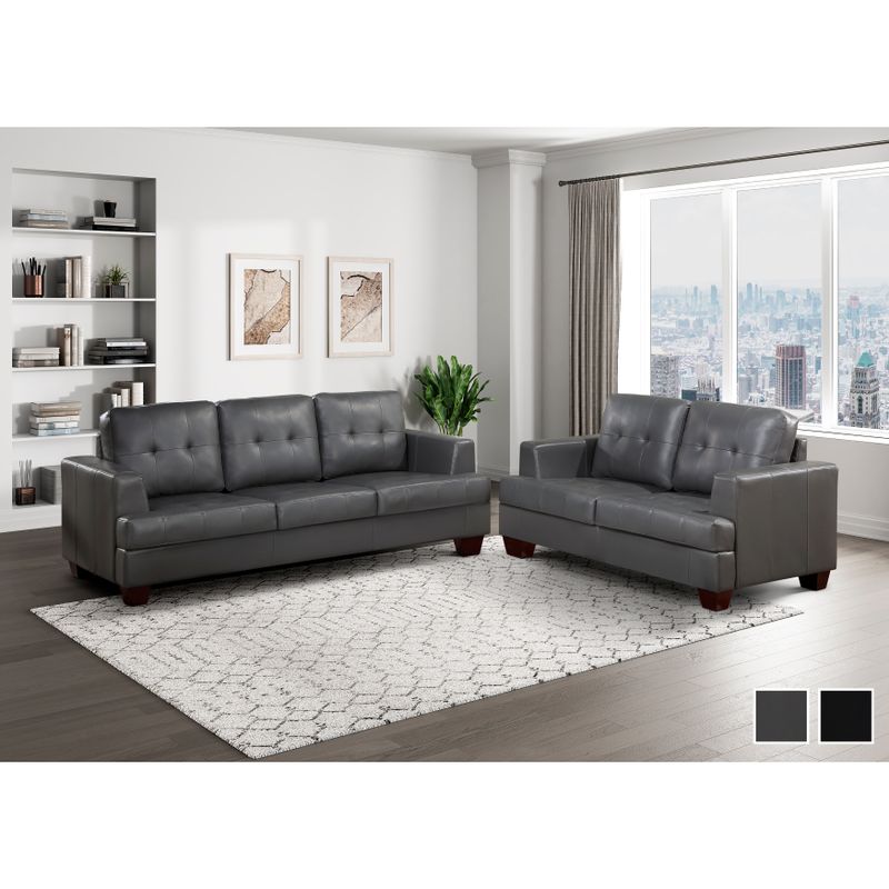 Maddy 2-Piece Living Room Set - Grey