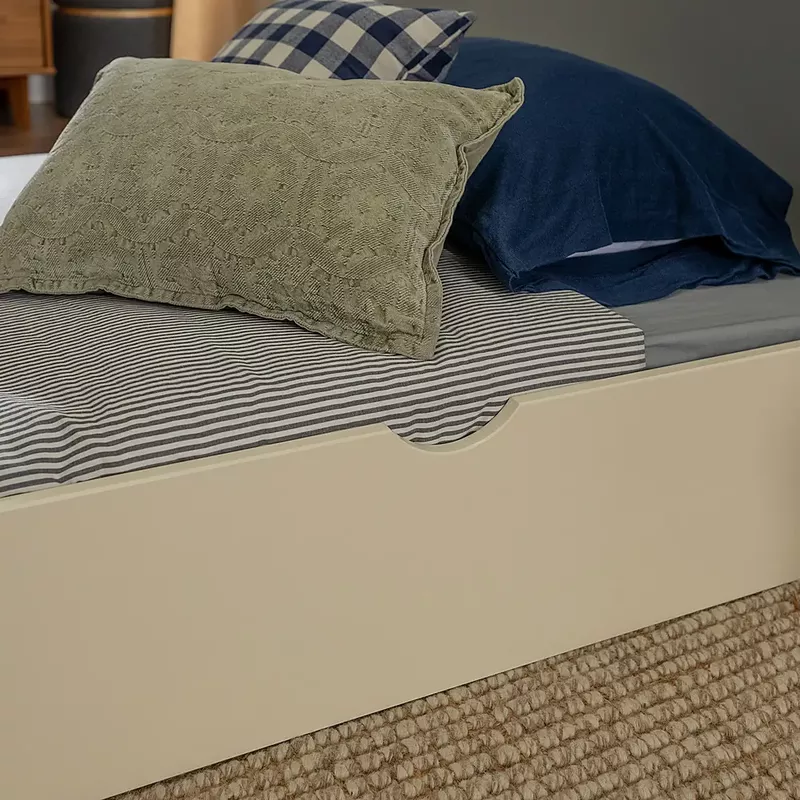 Walker Edison - Solid Wood Twin Trundle Bed - White