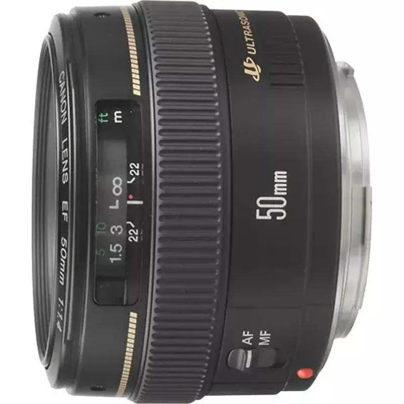 Canon - EF50mm F1.4 USM Standard Lens for EOS DSLR Cameras - Black