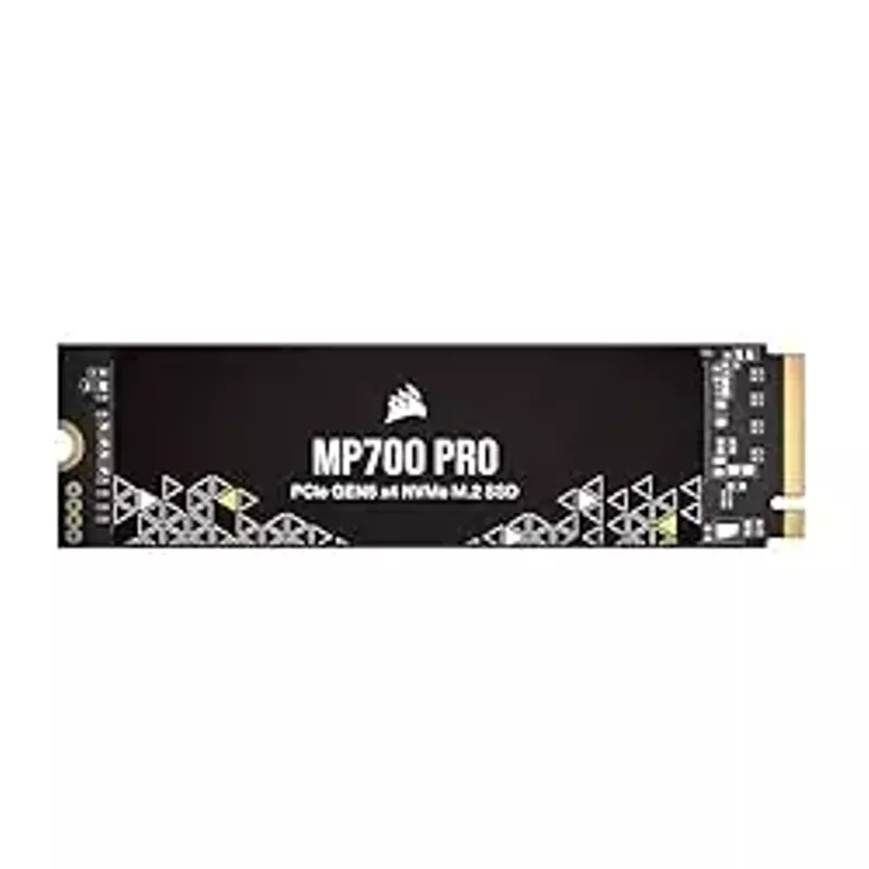 Corsair MP700 PRO 4TB M.2 PCIe Gen5 x4 NVMe 2.0 SSD - M.2 2280 - Up to 12,400MB/sec Sequential Read - High-Density TLC NAND - Black