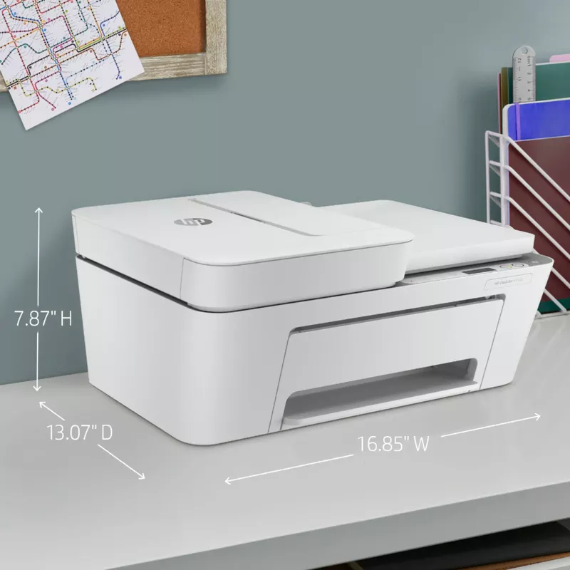 HP - DeskJet 4155e Wireless All-In-One Inkjet Printer with 3 months of Instant Ink Included with HP+ - White
