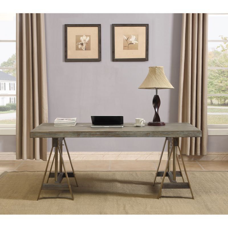 Somette Biscayne Weathered Adjustable Dining Table / Desk