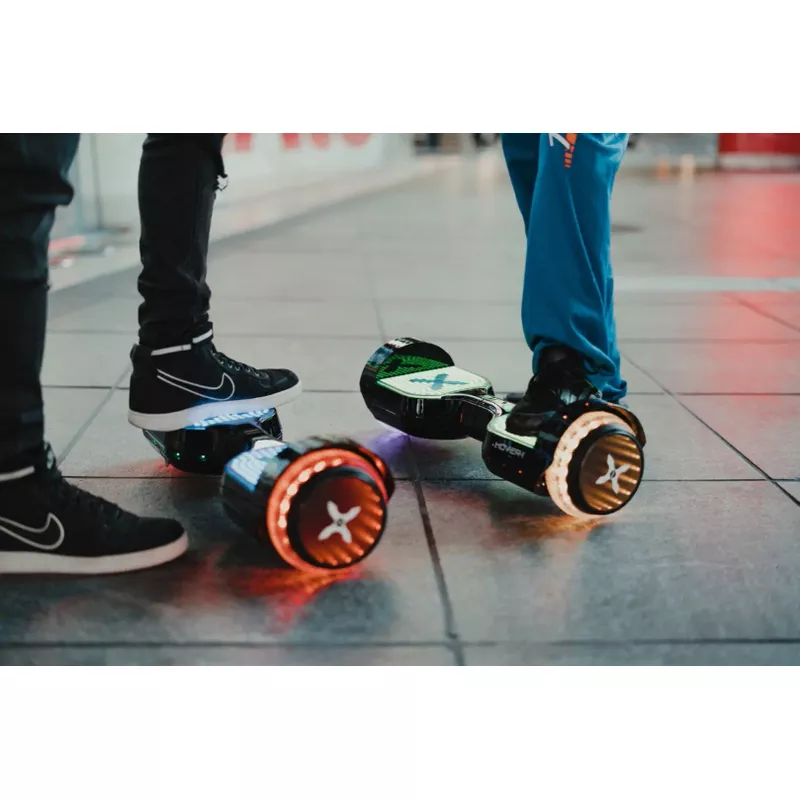 Hover-1 - Astro LED Light Up Electric Self-Balancing Scooter w/6 mi Max Operating Range & 7 mph Max Speed - Black