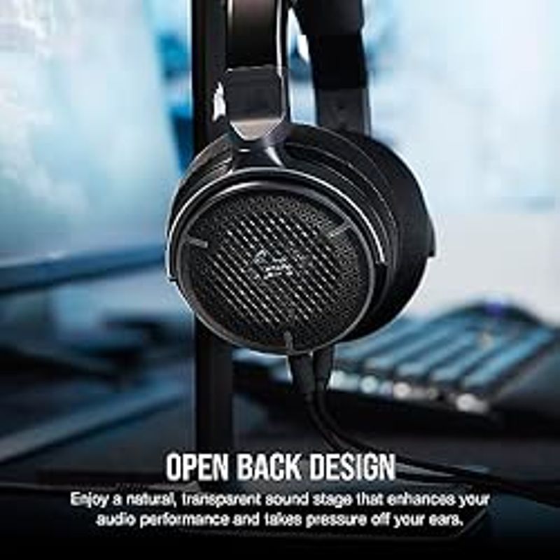 Corsair Virtuoso PRO Wired Open Back Gaming Headset - Detachable Uni-Directional Microphone - 50mm Graphene Drivers - 20Hz-40 kHz...