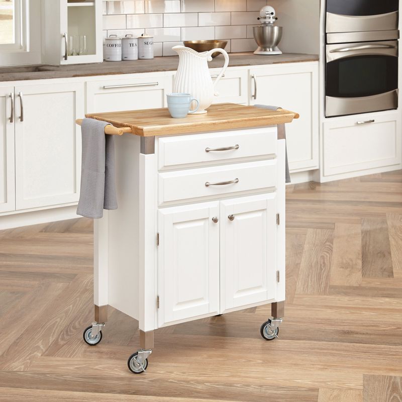 Copper Grove Holly Madison Kitchen Cart - White