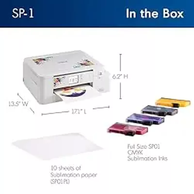 Brother - Sublimation SP-1 Inkjet Printer with Artspira App - White