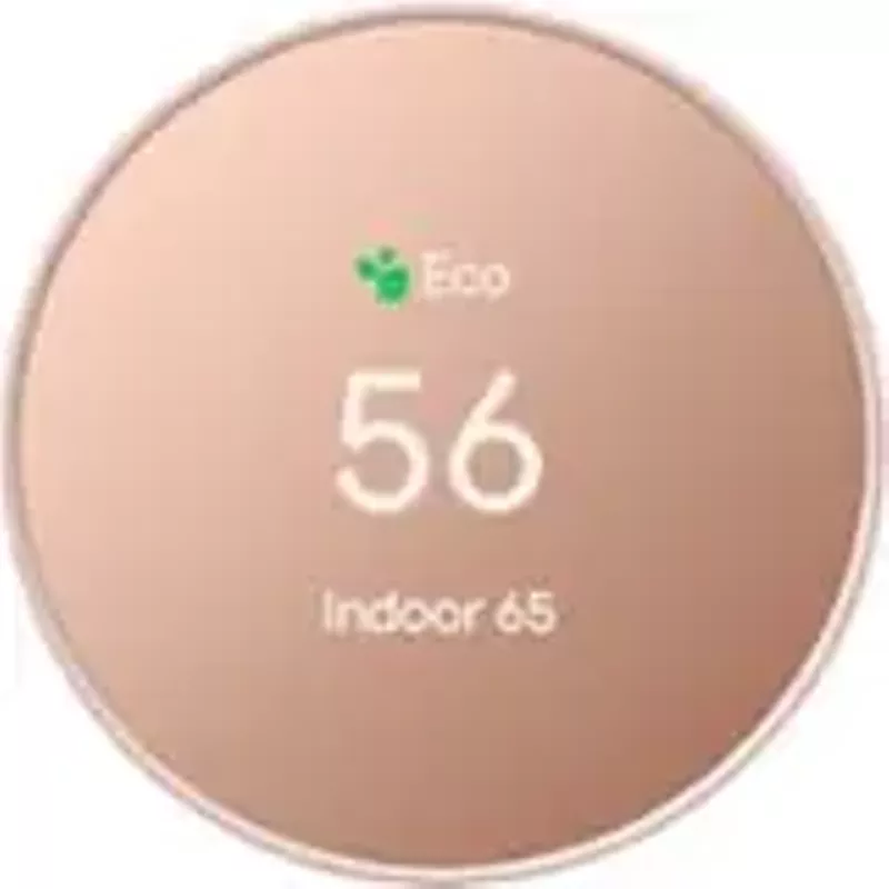 Google - Nest Smart Programmable Wifi Thermostat - Sand