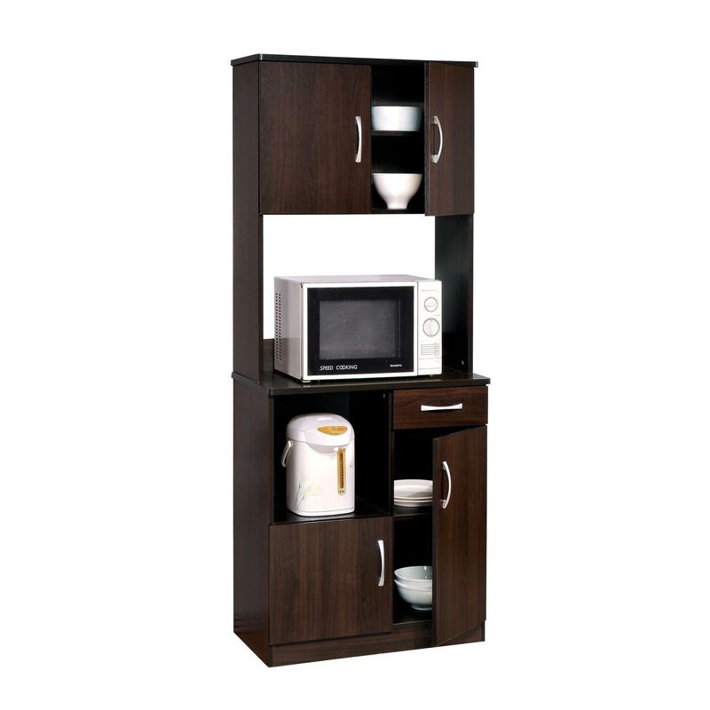 Acme Furniture Quintus Kitchen Cabinet , Espresso - Kitchen Cabinet , Espresso, 28" x 16" x 70"H