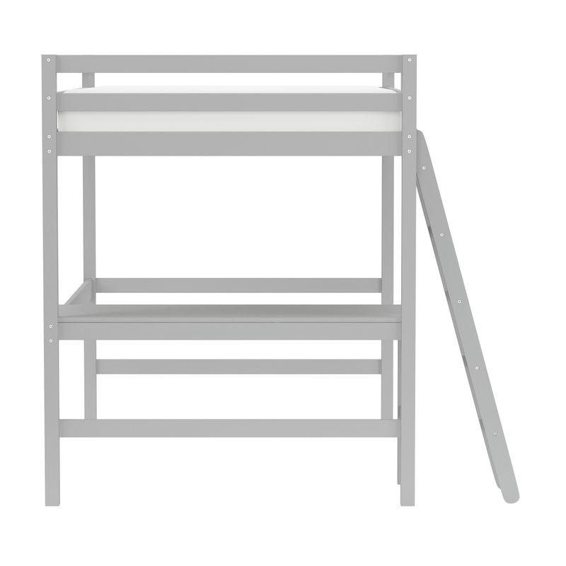 Caspian Full Loft Bed and Desk - White - Full