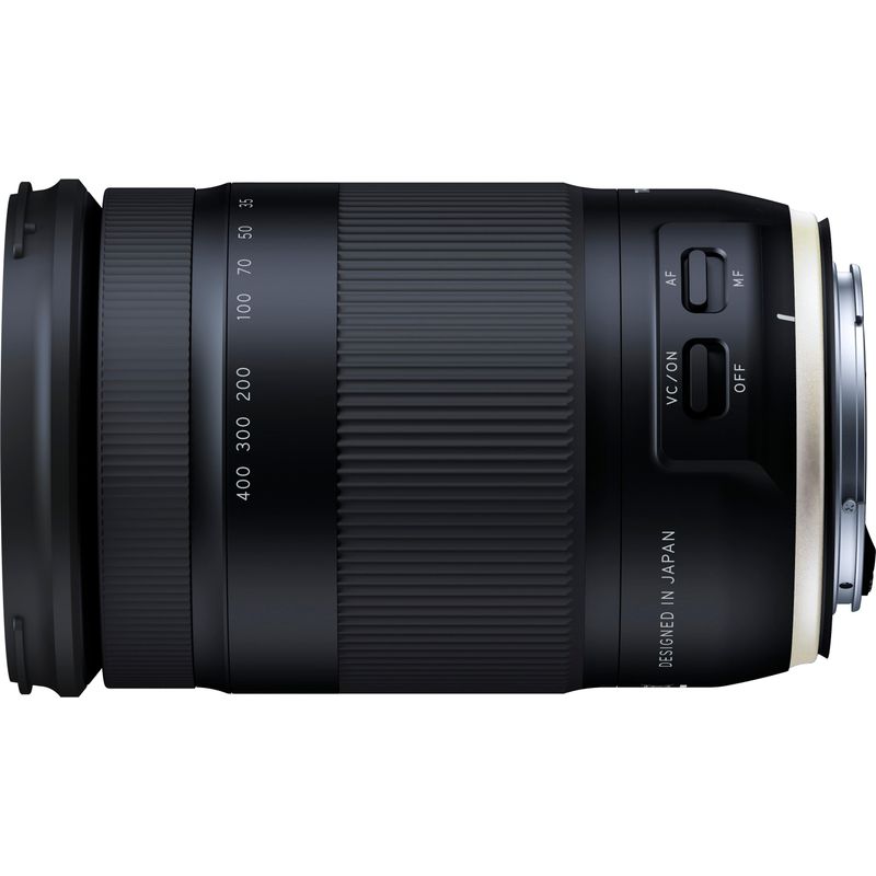 Left Zoom. Tamron - 18-400mm F/3.5-6.3 Di II VC HLD All-In-One Telephoto Lens for Canon APS-C DSLR Cameras - black