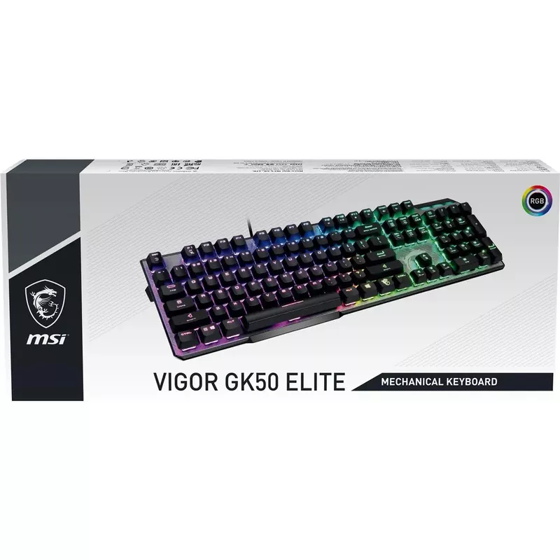 MSI VIGOR GK50 Elite Kailh Blue Switch RGB Mechanical Gaming Keyboard