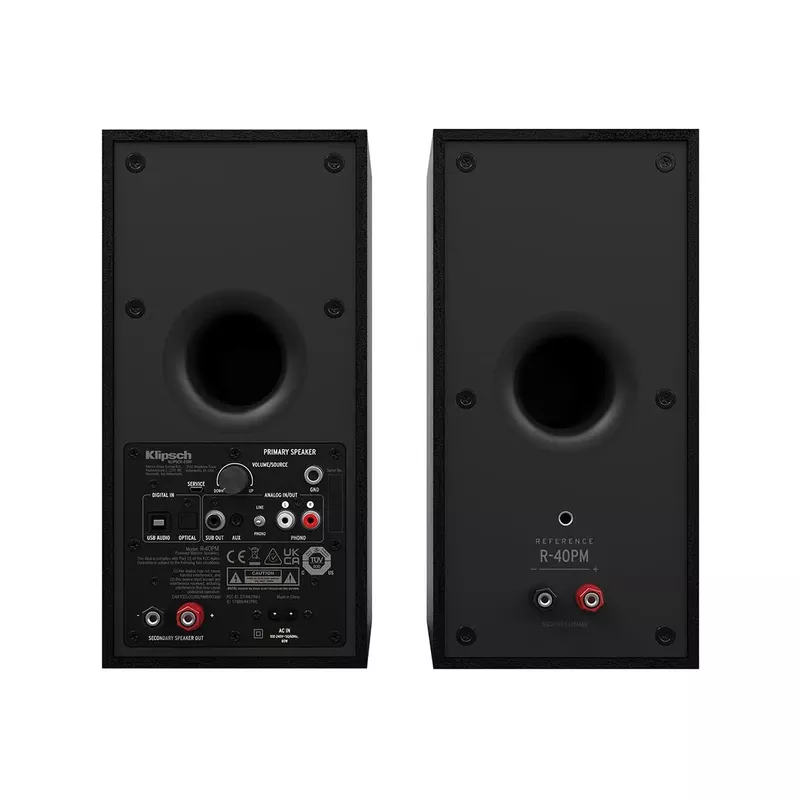 Klipsch - Reference 4" 35W 2-Way Powered Speakers (Pair) - Black