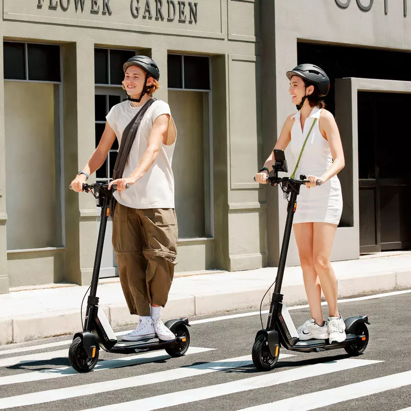 NIU - KQi 1 Pro Foldable Electric Kick Scooter w/ 15.5 mi Max operating Range & 15.5 mph Max Speed - Grey