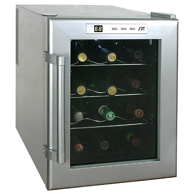 SPT 12-bottle ThermoElectric Wine Cooler - 12 Bottles Stylish ThermoElectric Wine Cooler