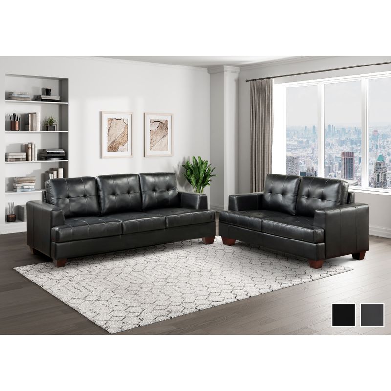 Maddy 2-Piece Living Room Set - Grey