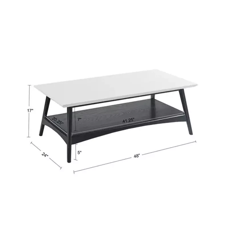 Off-White, Black Parker Coffee Table