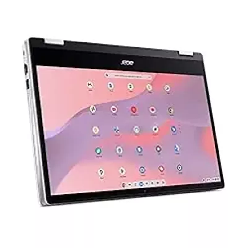 Acer Chromebook Spin 314 Convertible Laptop ,  Intel Pentium Silver N6000 ,  14" HD Corning Gorilla Glass Touch Display ,  4GB LPDDR4X ,  128GB eMMC ,  Intel Wi-Fi 6 AX201 ,  Chrome OS ,  CP314-1H-P9G7