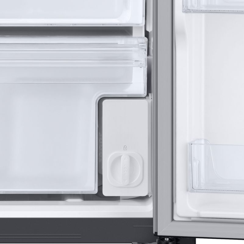 Alt View Zoom 11. Samsung - 22 Cu. Ft. Side-by-Side Counter-Depth Refrigerator - Stainless steel