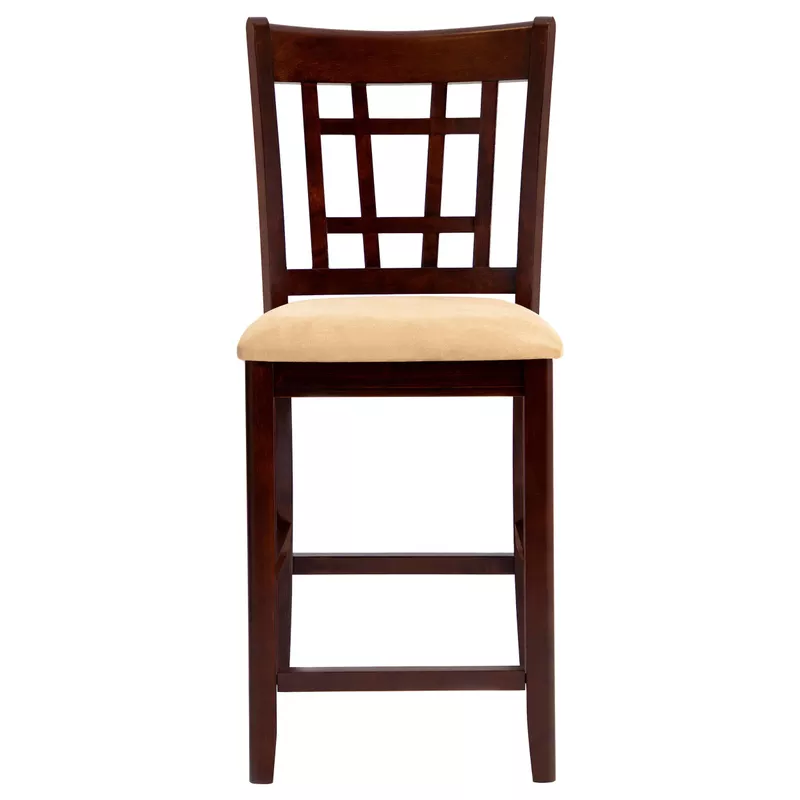 Lavon 24" Counter Stools Tan and Brown (Set of 2)