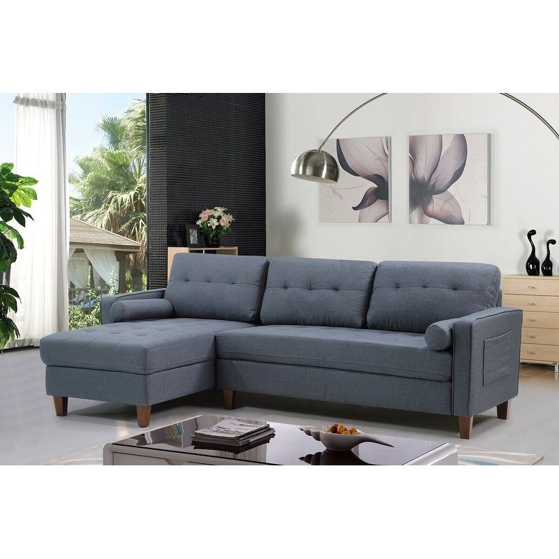 Weatherall Tufted Sectional - Dark Gray