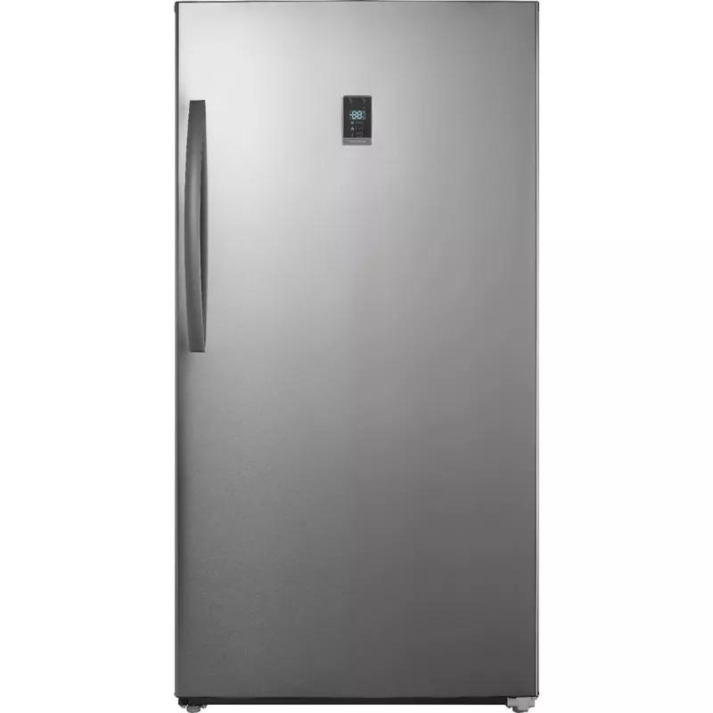 Insignia™ - 17 Cu. Ft. Garage Ready Convertible Upright Freezer - Stainless Steel