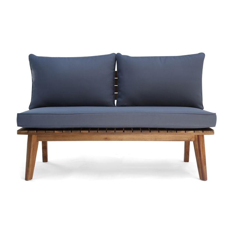 Balmoral Outdoor Acacia Wood Loveseat by Christopher Knight Home - Teak