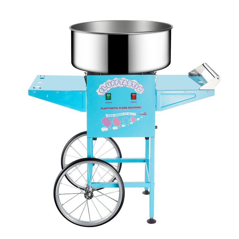 Great Northern Popcorn Flufftastic Cotton Candy Machine Floss Maker With Cart