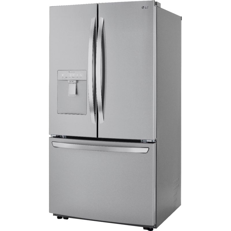 Angle Zoom. LG - 29 Cu. Ft. French Door Smart Refrigerator with Ice Maker and External Water Dispenser - Stainless steel