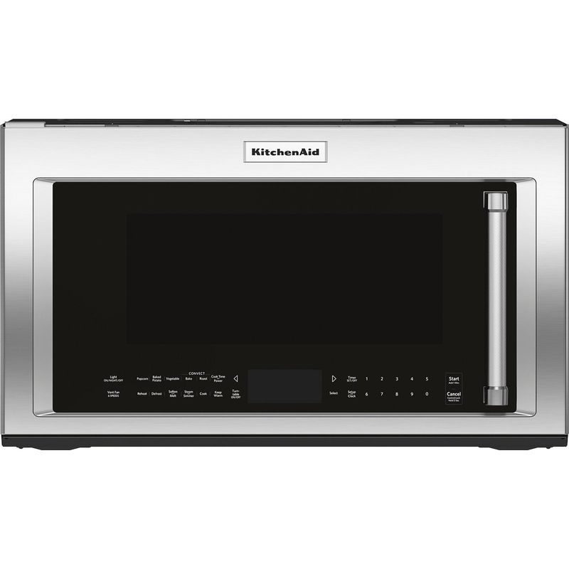 Front Zoom. KitchenAid - 1.9 Cu. Ft. Convection Over-the-Range Microwave with Sensor Cooking - Stainless steel