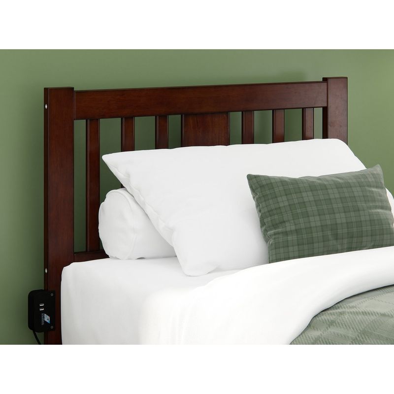 Tahoe Headboard with USB Turbo Charger - White - Twin