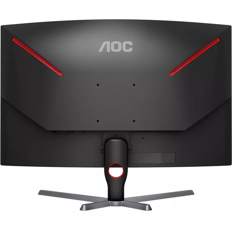 AOC - CQ32G3SE 32" LCD Curved QHD FreeSync Premium Monitor - Black/Red