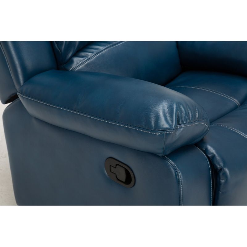 Charleston Leather Gel Recliner by Greyson Living - Blue