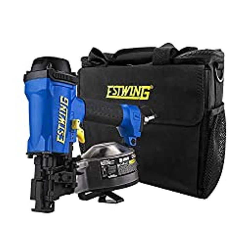 Estwing ECN45 Pneumatic 15 Degree 1-3/4" Coil Roofing Nailer with Bag