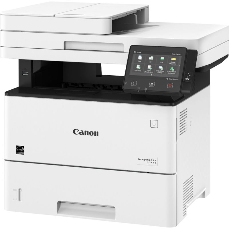 Left Zoom. Canon - imageCLASS D1650 Wireless Black-and-White All-In-One Laser Printer - White