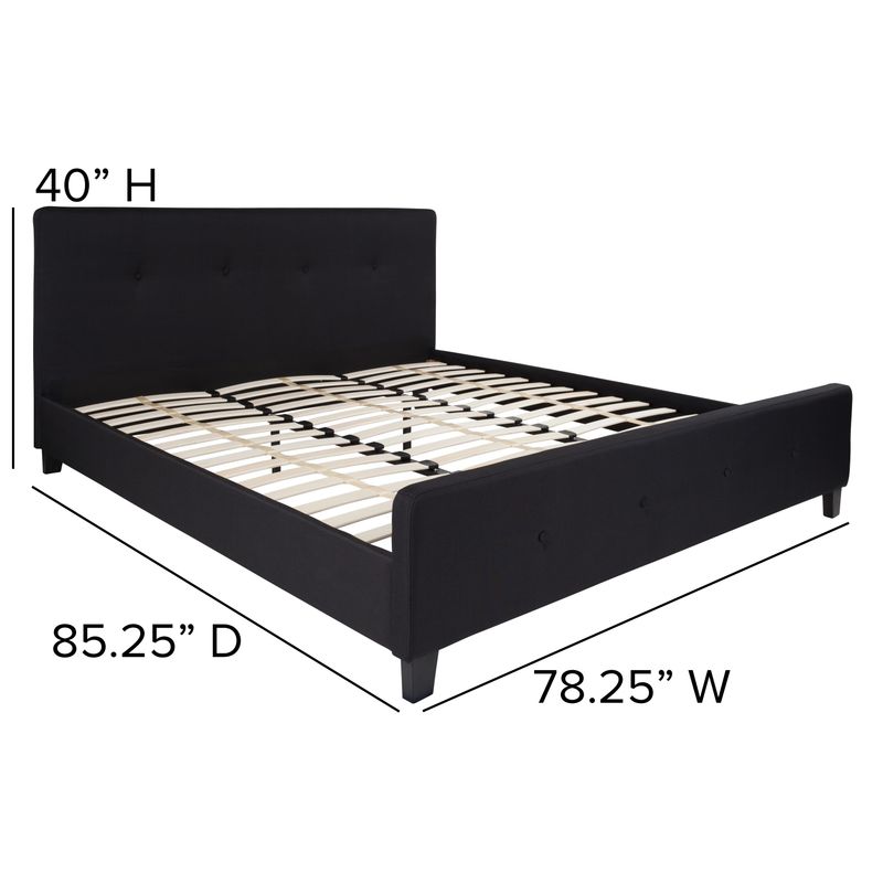 Platform Bed - Black - Queen