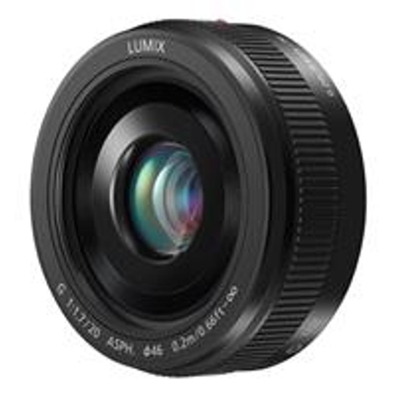 Panasonic Lumix G 20mm f/1.7 II Aspherical Lens for Micro Four Thirds Lens Mount, Black